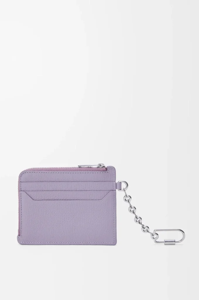 Porte-monnaie carré Anagram en cuir de veau grainé Dirty Mauve Porte-monnaie carré Anagram en cuir de veau grainé Dirty Mauve