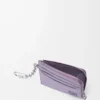 Porte-monnaie carré Anagram en cuir de veau grainé Dirty Mauve Porte-monnaie carré Anagram en cuir de veau grainé Dirty Mauve