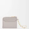 Porte-monnaie carré Anagram en cuir de veau grainé Light Ghost Grey Porte-monnaie carré Anagram en cuir de veau grainé Light Ghost Grey