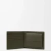 Porte-monnaie à deux volets Puzzle en cuir de veau classique Dark Khaki