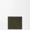 Porte-monnaie à deux volets Puzzle en cuir de veau classique Dark Khaki