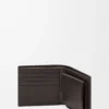 Porte-monnaie à deux volets Puzzle en cuir de veau classique Olive/Marron foncé Porte-monnaie à deux volets Puzzle en cuir de veau classique Olive/Marron foncé