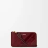 Porte-monnaie et cartes Knot en anguille Dark Burgundy Porte-monnaie et cartes Knot en anguille Dark Burgundy