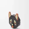 Porte-monnaie Futurist Cat en cuir de veau classique Charcoal Porte-monnaie Futurist Cat en cuir de veau classique Charcoal