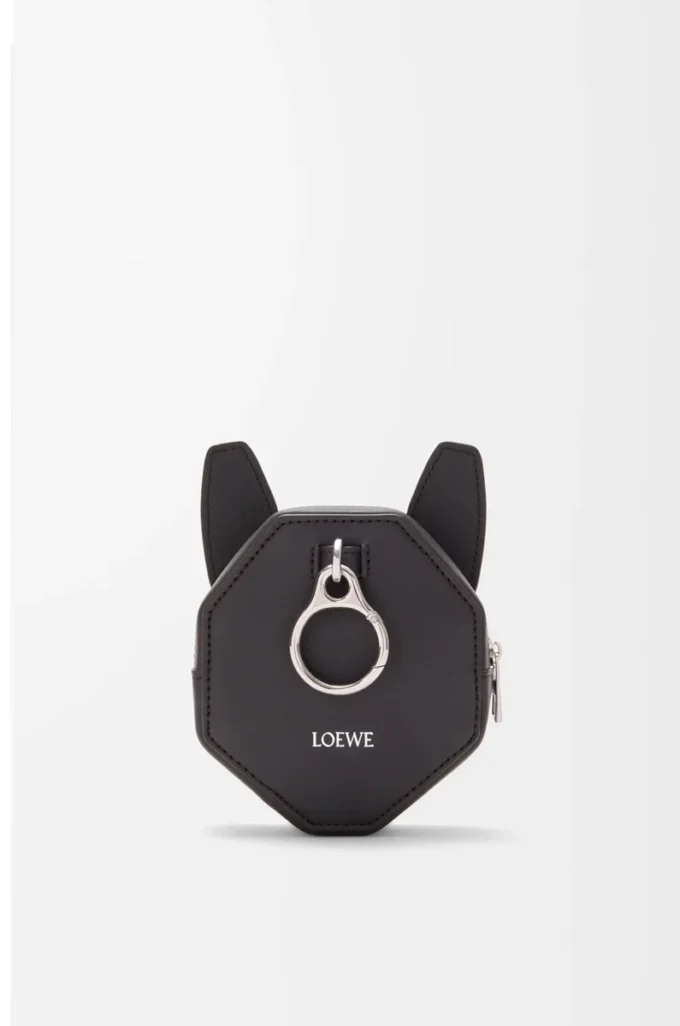 Porte-monnaie Futurist Cat en cuir de veau classique Charcoal Porte-monnaie Futurist Cat en cuir de veau classique Charcoal