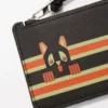 Porte-monnaie Futurist Cat en cuir de veau classique Taupe foncé/Orange Porte-monnaie Futurist Cat en cuir de veau classique Taupe foncé/Orange
