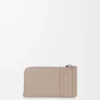 Porte-monnaie Knot en cuir de veau nappa brillant Clay/Plum Porte-monnaie Knot en cuir de veau nappa brillant Clay/Plum