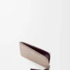 Porte-monnaie Knot en cuir de veau nappa brillant Clay/Plum Porte-monnaie Knot en cuir de veau nappa brillant Clay/Plum