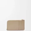 Porte-monnaie Knot en cuir de veau nappa brillant Sand/Tropical Green Porte-monnaie Knot en cuir de veau nappa brillant Sand/Tropical Green