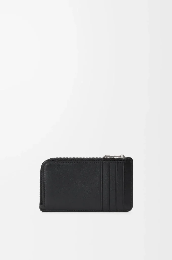 Porte-monnaie Panta en cuir de veau brillant Noir Porte-monnaie Panta en cuir de veau brillant Noir