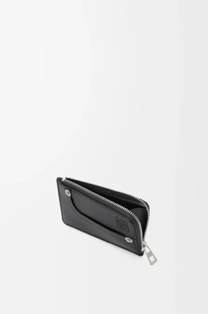 Porte-monnaie Panta en cuir de veau brillant Noir Porte-monnaie Panta en cuir de veau brillant Noir