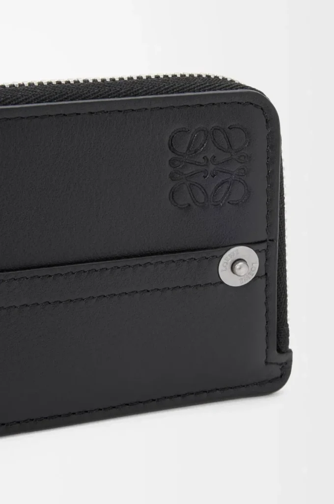 Porte-monnaie Panta en cuir de veau brillant Noir Porte-monnaie Panta en cuir de veau brillant Noir