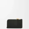Porte-monnaie Pebble en cuir de veau nappa brillant Black Porte-monnaie Pebble en cuir de veau nappa brillant Black