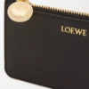 Porte-monnaie Pebble en cuir de veau nappa brillant Black Porte-monnaie Pebble en cuir de veau nappa brillant Black