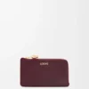 Porte-monnaie Pebble en cuir de veau nappa brillant Burgundy Porte-monnaie Pebble en cuir de veau nappa brillant Burgundy