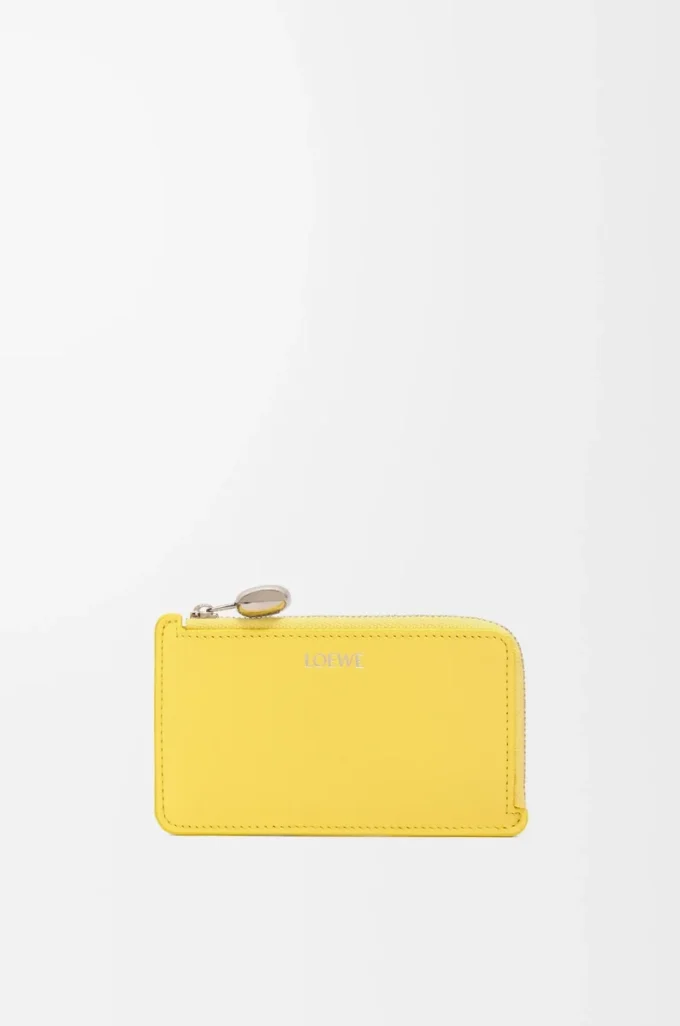 Porte-monnaie Pebble en cuir nappa brillant Baby Corn Porte-monnaie Pebble en cuir nappa brillant Baby Corn
