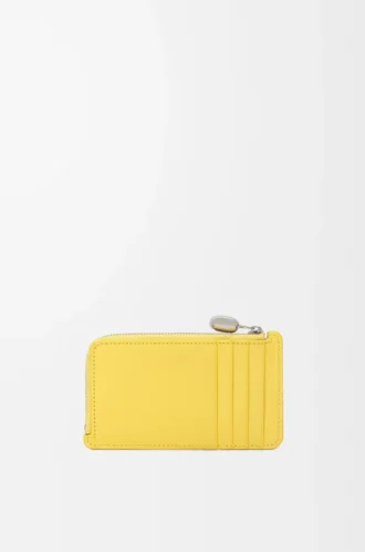 Porte-monnaie Pebble en cuir nappa brillant Baby Corn