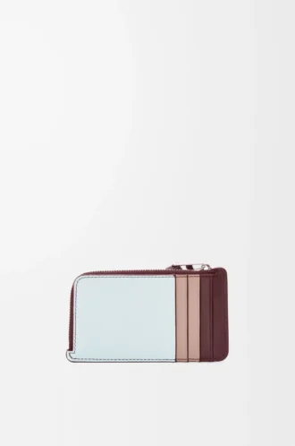 Porte-monnaie Puzzle en cuir de veau classique Frozen/Dark Burgundy