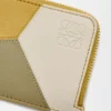 Porte-monnaie Puzzle en cuir de veau classique Ginger/Sea Salt Porte-monnaie Puzzle en cuir de veau classique Ginger/Sea Salt