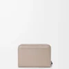 Porte-monnaie zippé en cuir de veau nappa brillant Clay/Plum Porte-monnaie zippé en cuir de veau nappa brillant Clay/Plum