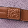 Portefeuille compact à fermeture éclair en cuir de veau grainé souple Dirty Mauve/Squirrel