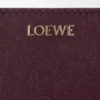 Portefeuille compact Knot en cuir de veau nappa brillant Dark Burgundy/Light Citrine Portefeuille compact Knot en cuir de veau nappa brillant Dark Burgundy/Light Citrine