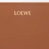 Portefeuille compact Knot en cuir de veau nappa brillant Tan/Papaya Portefeuille compact Knot en cuir de veau nappa brillant Tan/Papaya