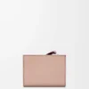 Portefeuille compact Puzzle en cuir de veau classique Frozen/Bordeaux foncé Portefeuille compact Puzzle en cuir de veau classique Frozen/Bordeaux foncé