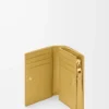 Portefeuille compact Puzzle en cuir de veau classique Ginger/Sea Salt