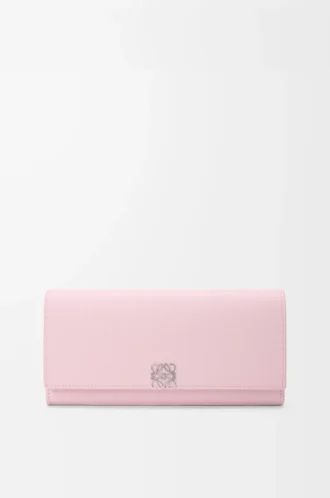 Portefeuille continental Anagram en cuir de veau grainé Blossom Portefeuille continental Anagram en cuir de veau grainé Blossom