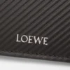 Portefeuille à deux volets en cuir de veau classique texturé Gris foncé Portefeuille à deux volets en cuir de veau classique texturé Gris foncé