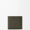 Portefeuille à deux volets Puzzle en cuir de veau classique Dark Khaki