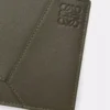 Portefeuille à deux volets Puzzle en cuir de veau classique Dark Khaki