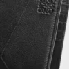Portefeuille à deux volets Puzzle en cuir de veau classique noir