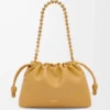 Portefeuille Flamenco moyen en cuir d&rsquo;agneau nappa souple Sahara