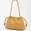Portefeuille Flamenco moyen en cuir d&rsquo;agneau nappa souple Sahara