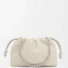 Portefeuille Flamenco moyen en cuir d&rsquo;agneau nappa souple Sea Salt