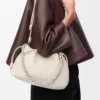 Portefeuille Flamenco moyen en cuir d&rsquo;agneau nappa souple Sea Salt