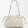 Portefeuille Flamenco moyen en cuir d&rsquo;agneau nappa souple Sea Salt