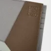 Portefeuille Puzzle à deux volets en cuir de veau classique marron hiver/gris cendré