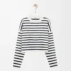 Pull Anagram en laine Blanc cassé/Bleu marine