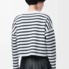 Pull Anagram en laine Blanc cassé/Bleu marine