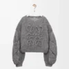 Pull Anagram en mohair gris chiné