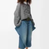 Pull Anagram en mohair gris chiné