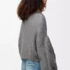 Pull Anagram en mohair gris chiné