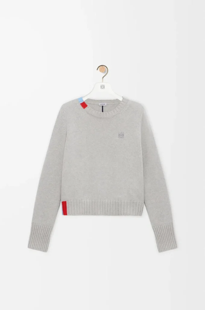 Pull en cachemire Bleu clair/Multicolore