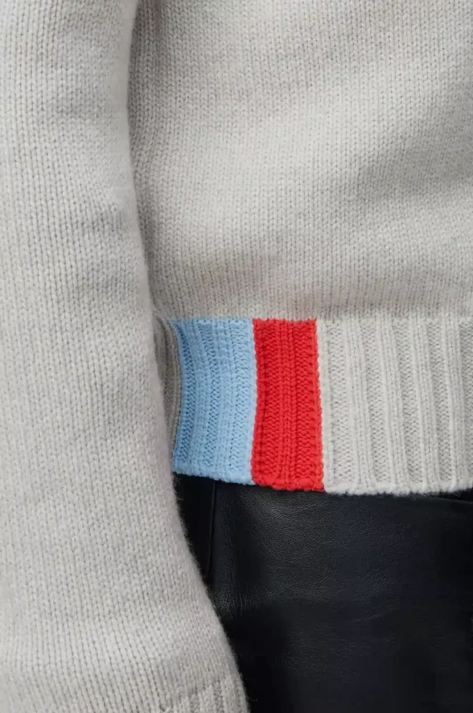Pull en cachemire Bleu clair/Multicolore