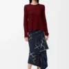 Pull en cachemire Bordeaux