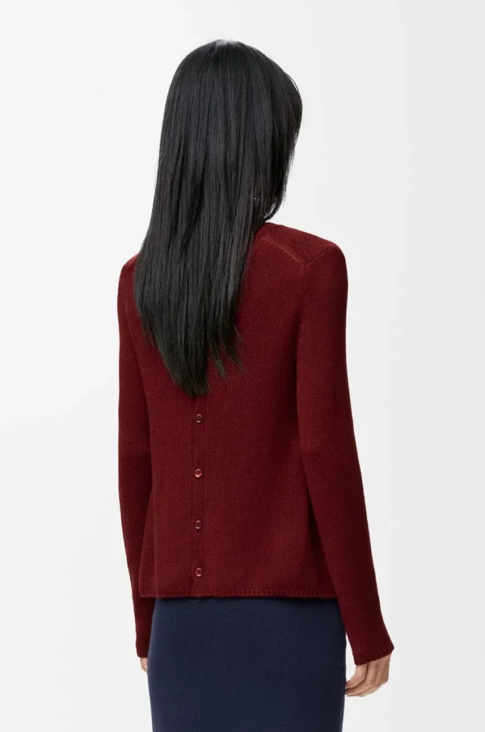 Pull en cachemire Bordeaux