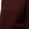Pull en cachemire bordeaux/multicolore